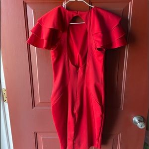 Red nice interview dress